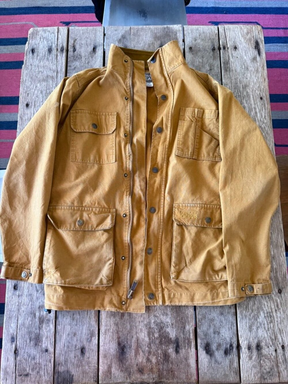 Men's Work Field Jacket in Honey Brown
